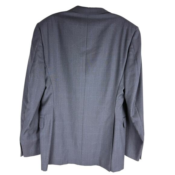 Burberry Bond Street Wool Blazer Navy Lined Two Button Closure Size 40R - Picture 5 of 9